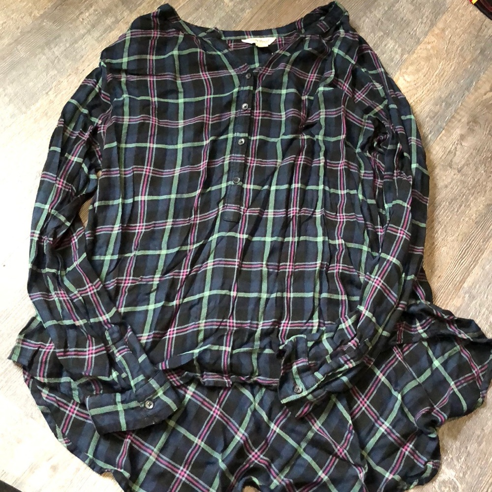 Worn once lucky brand flannel shirt